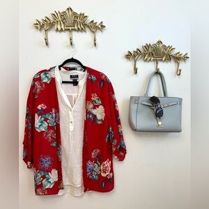 Bohemian red duster XL ptp 24”